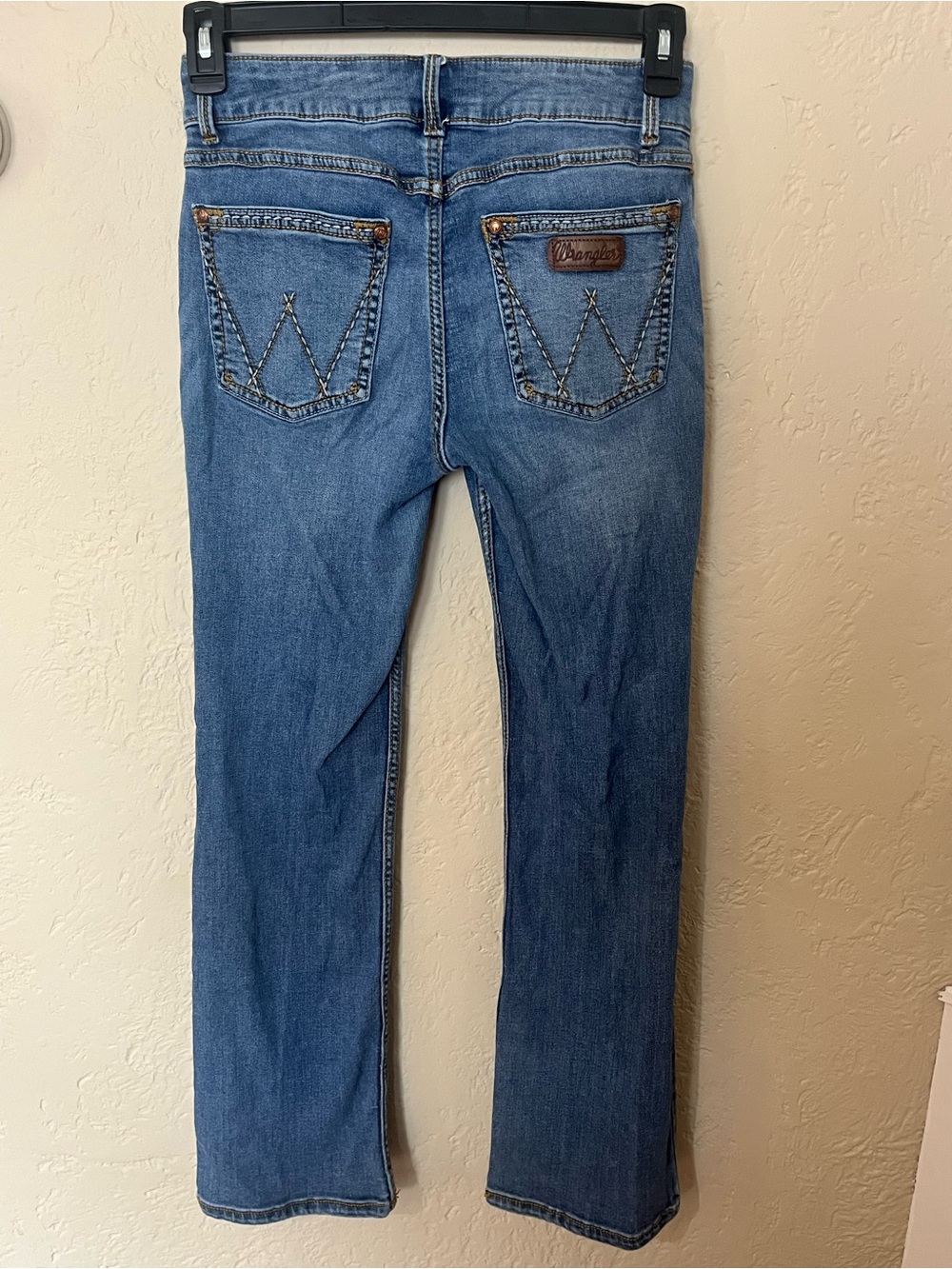 Wrangler Medium Wash Retro Mae Boot Cut Jeans with Signature Back Pockets